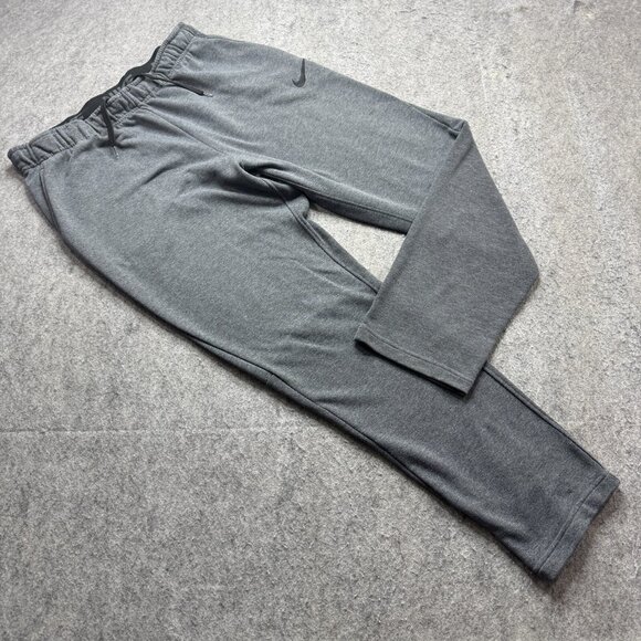 Nike Sweatpants Men XL Gray Tapered Open Hem 31" 860369 Fleece - Picture 1 of 16